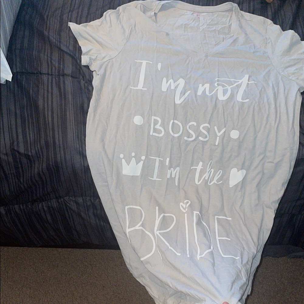 White Bride Sleep Shirt